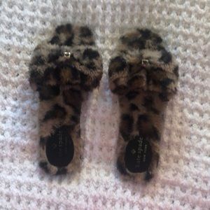 Kate spade leopard slides